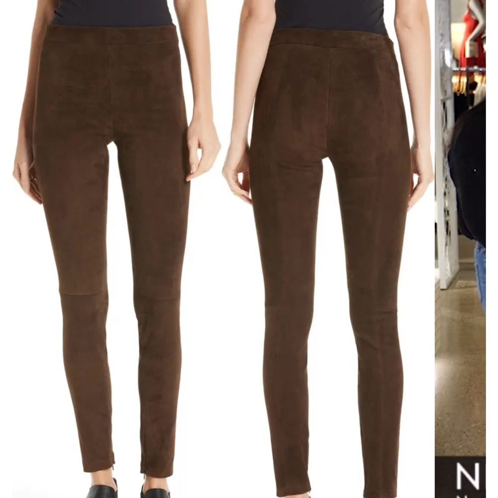 VINCE Stretch leather Suede Leggings in Willow
Size Medium